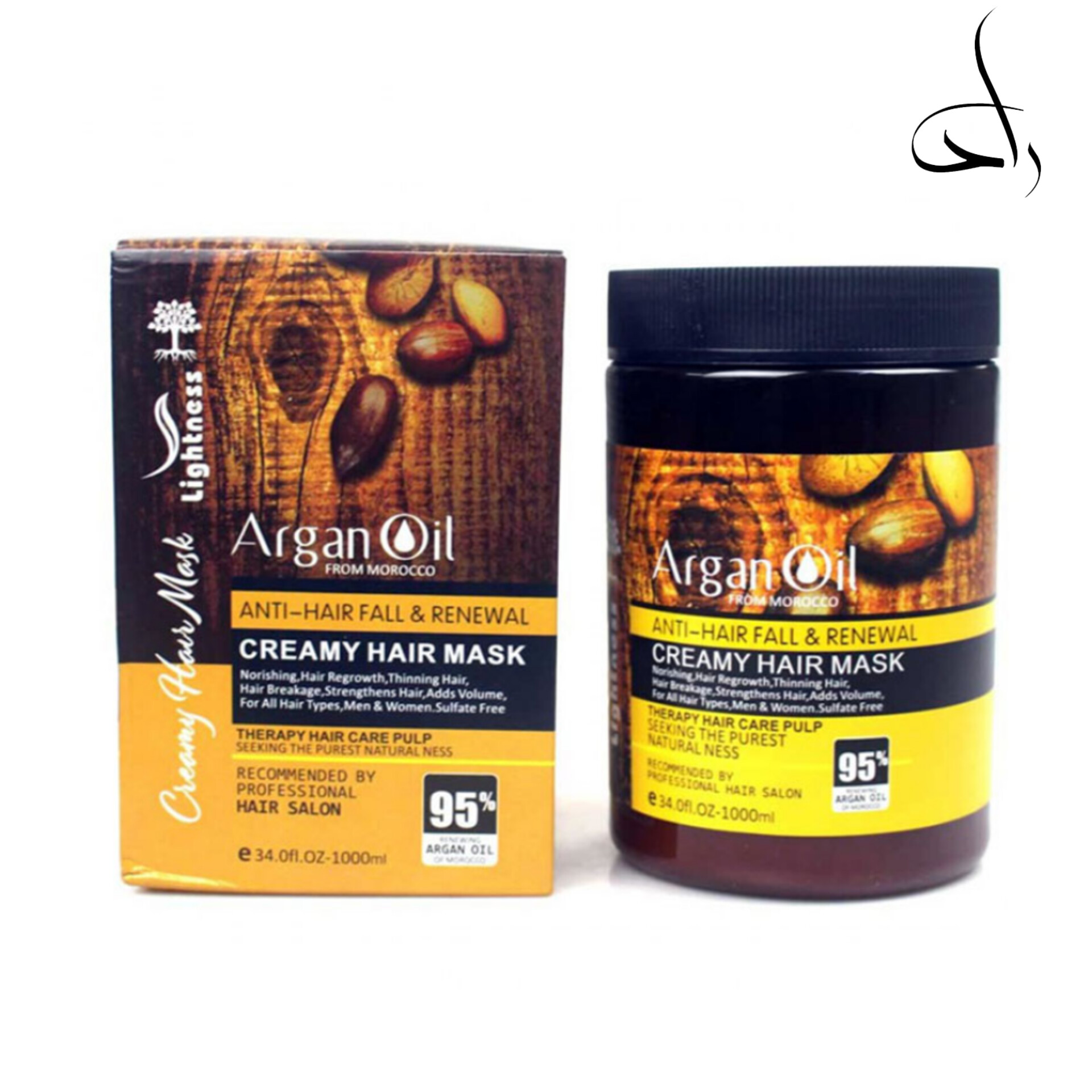 ماسک مو تقویت کننده لایتنس مدل Argan Oil فاقد سولفات