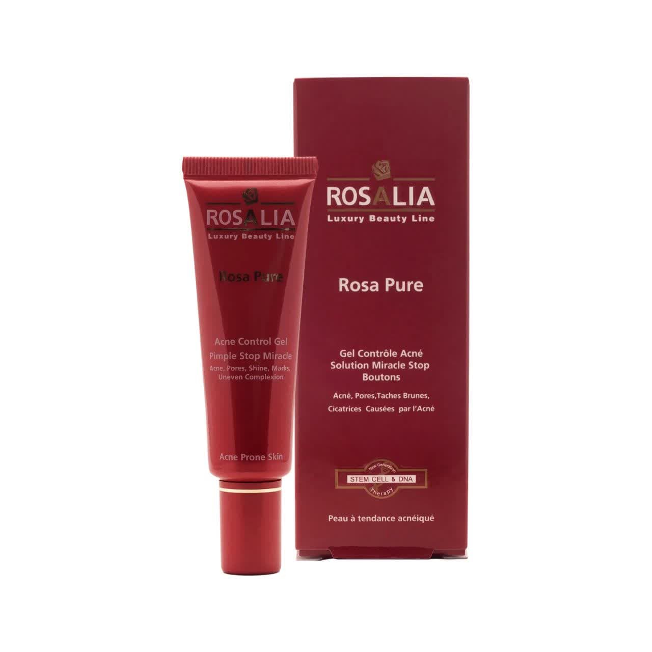 ژل ضد جوش و آکنه رزالیا مدل Rosa Pure حجم 30 ml