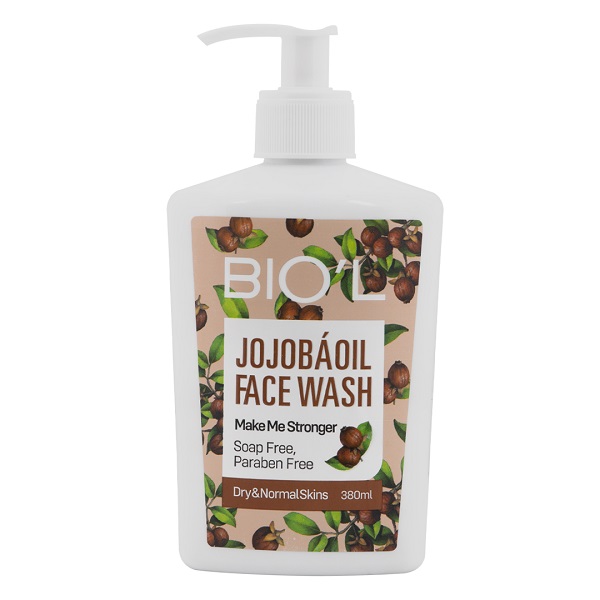 کرم ژل شست و شوی صورت بیول مخصوص پوست خشک و نرمال حجم 380 ml