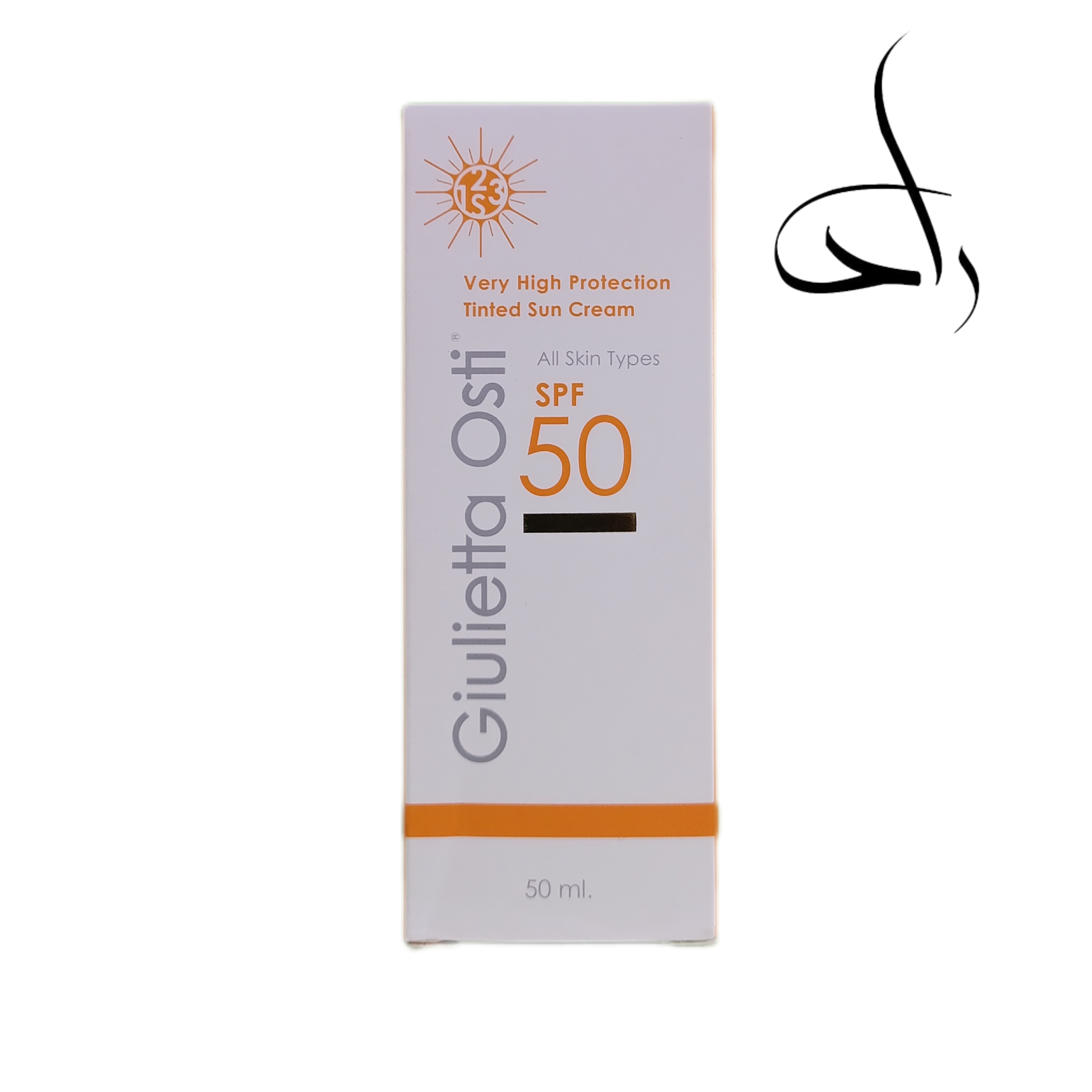 کرم ضد آفتاب SPF 50 رنگی(بژ طبیعی) مناسب انواع پوست جولیتا اُستی 