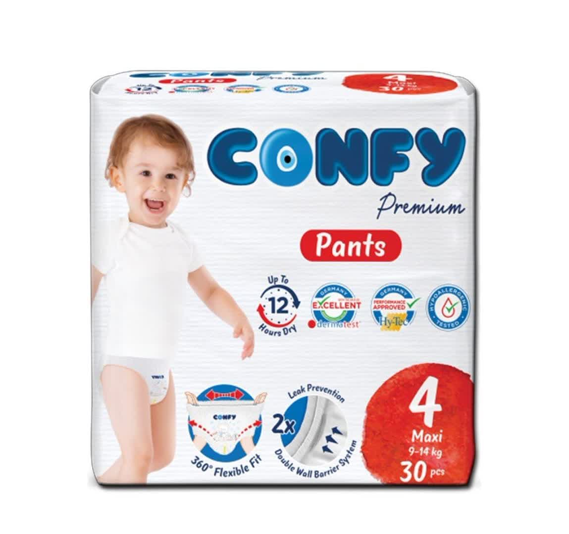 پوشک  کانفی شورتی سایز 4 بسته 30 عددی
