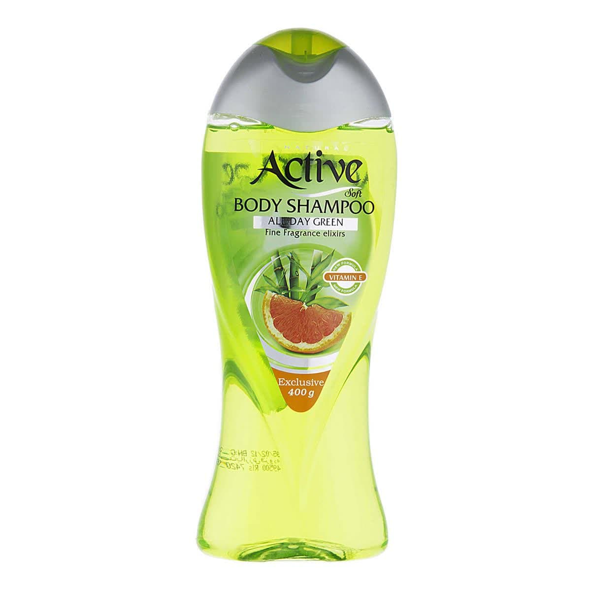 شامپو بدن شفاف اکتیو سری Mineral مدل Green حجم 400 ml
