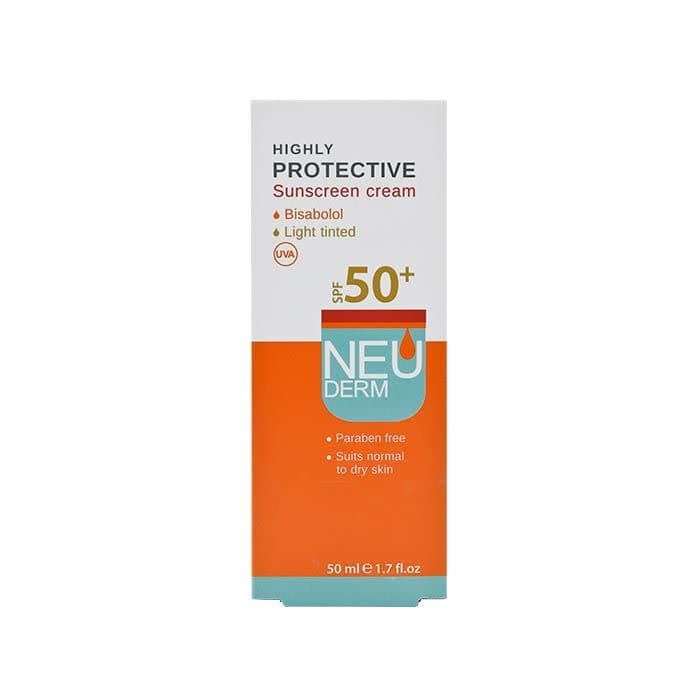 کرم ضد آفتاب رنگی هایلی پروتکتیو نئودرم SPF50 بژ روشن