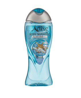 شامپو بدن شفاف اکتیو سری Mineral مدل Blue مقدار 400 ml