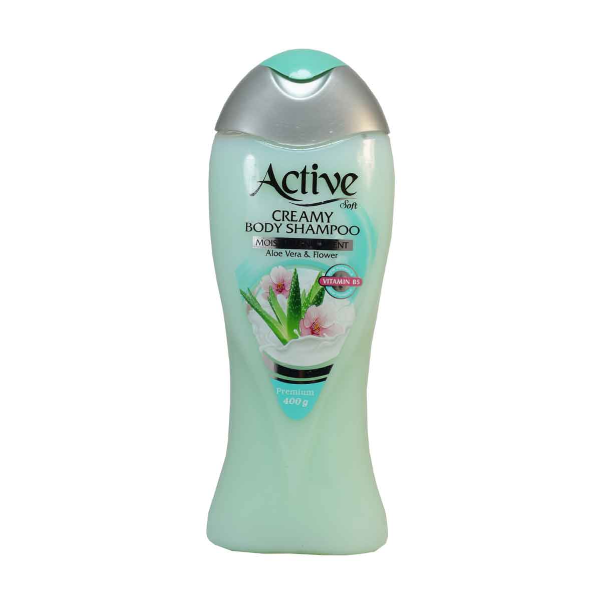 شامپو بدن کرمی اکتیو رایحه آلوئه0ورا حجم 400 ml