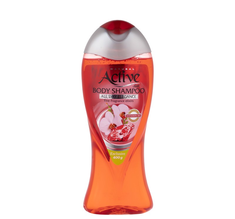 شامپو بدن شفاف اکتیو سری Mineral مدل Red حجم 400 ml