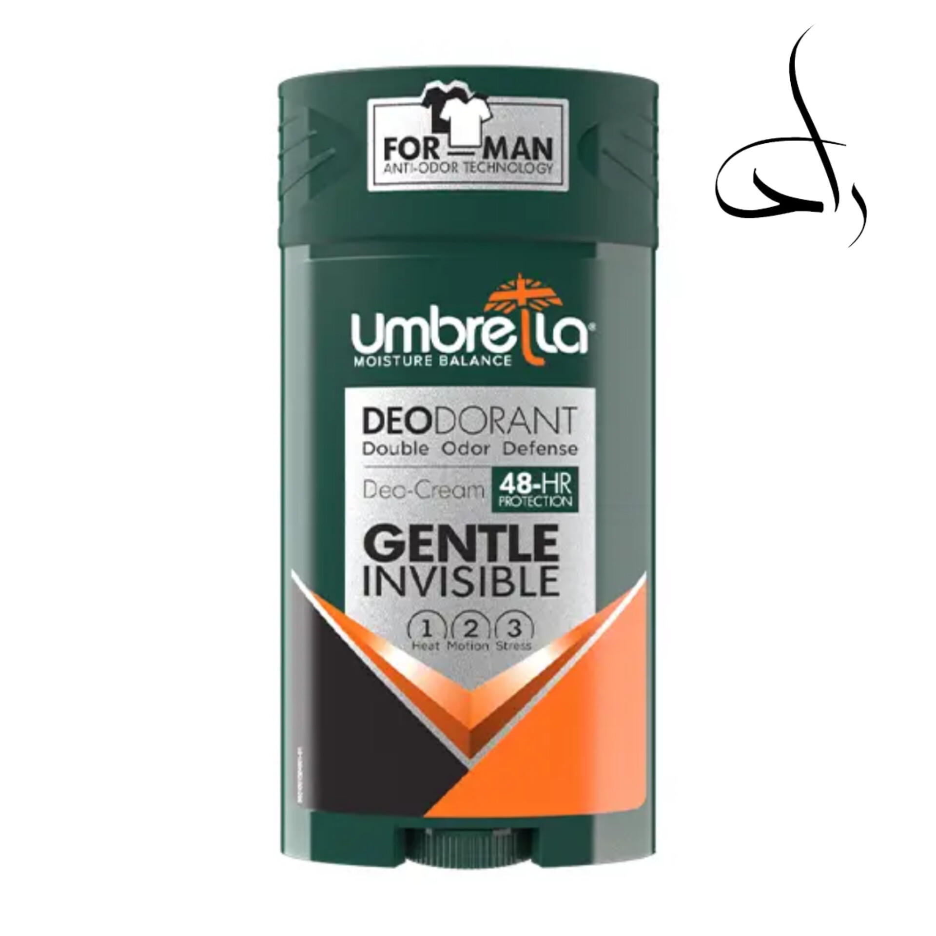 مام دئودورانت آمبرلا invisible استیک مردانه مدل جنتل GENTLE سبز حجم 90ml