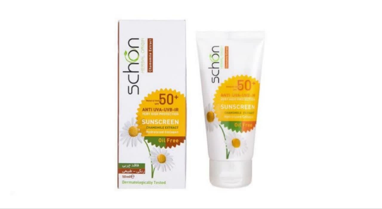 کرم ضد آفتاب فاقد چربی شون SPF50 رنگی طبیعی