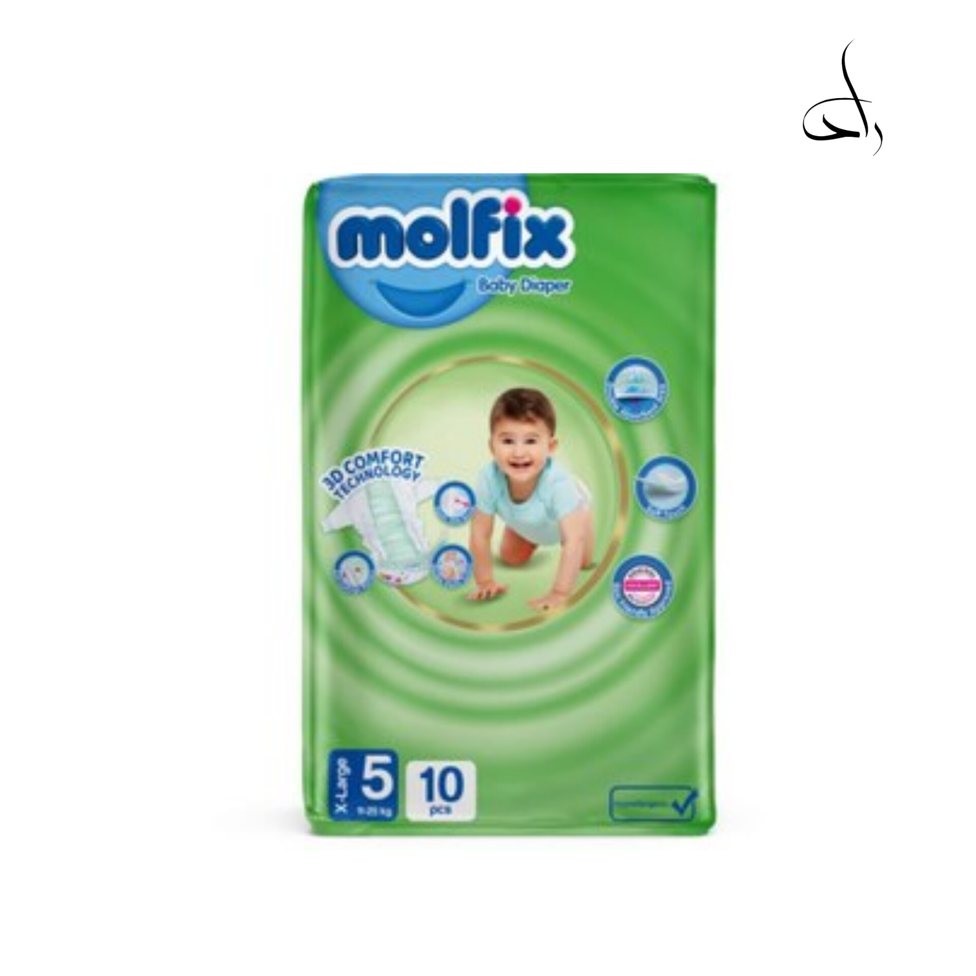 پوشک مولفیکس سایز 5 بسته 10 عددی