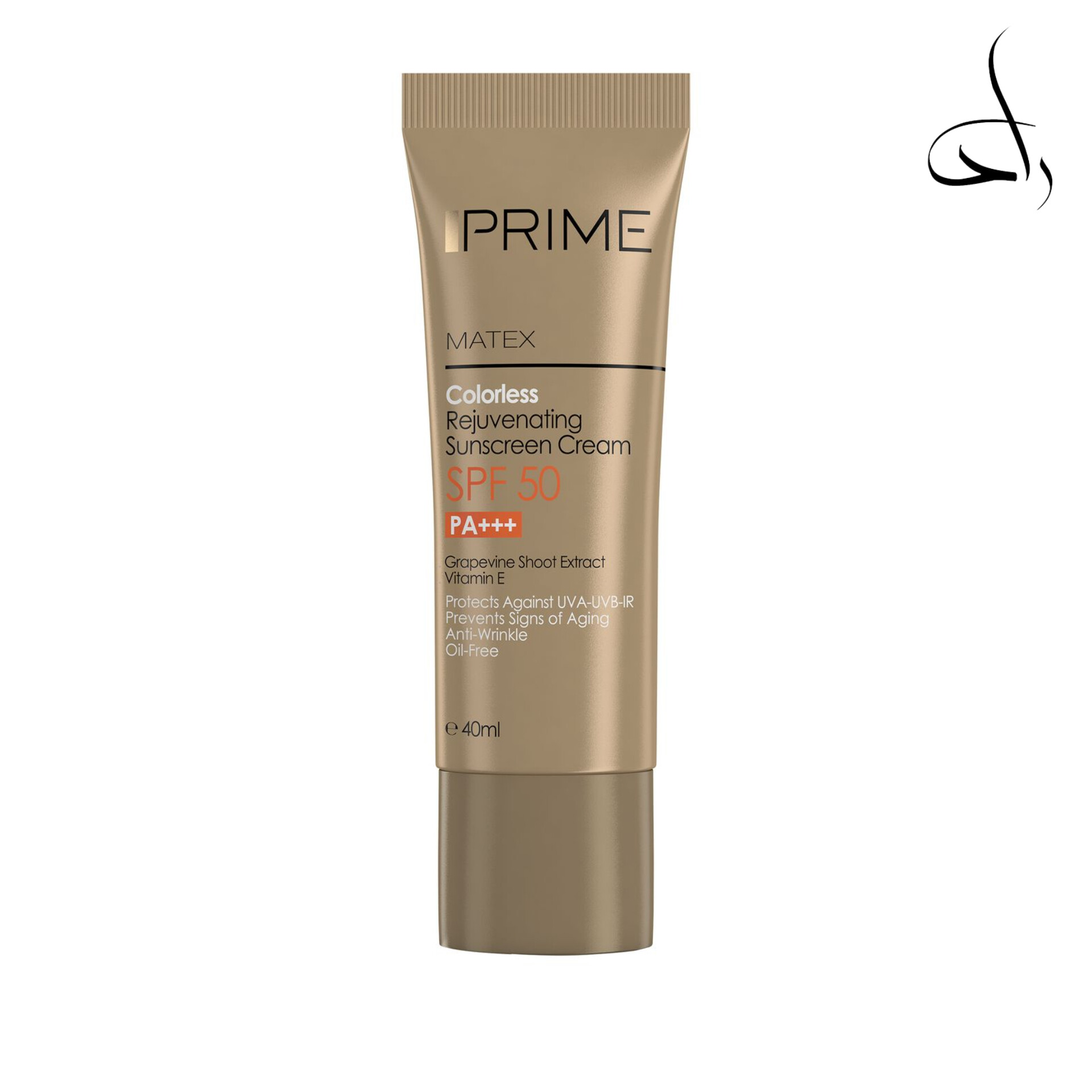 کرم ضد آفتاب جوان کننده پرایم بدون رنگ SPF50 فاقد چربی