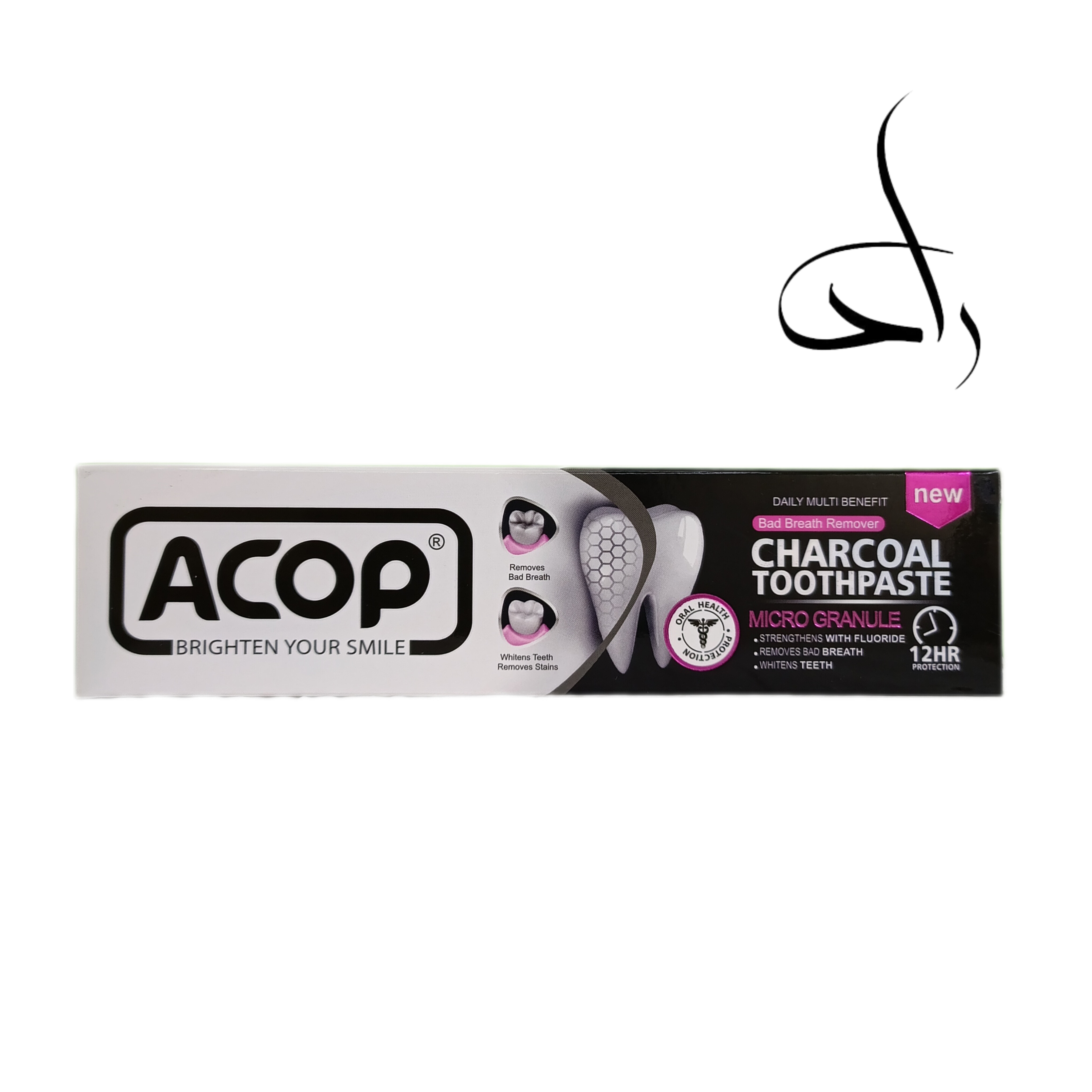 خمیر دندان ذغالی ACOP حجم 90 ml